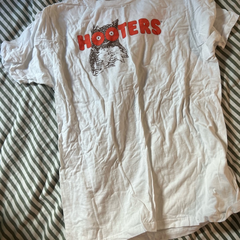 White Hooters Graphic T-Shirt
